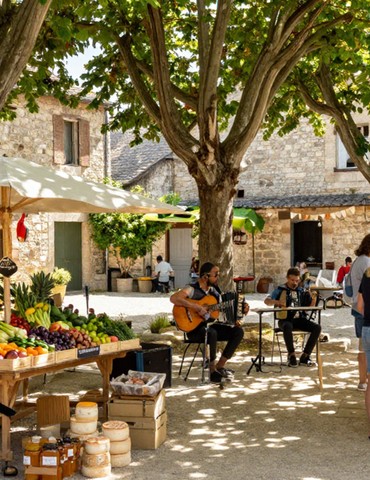 Animations musicales du marché des producteurs