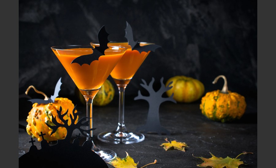 Cocktails d'Halloween au bar des graviers