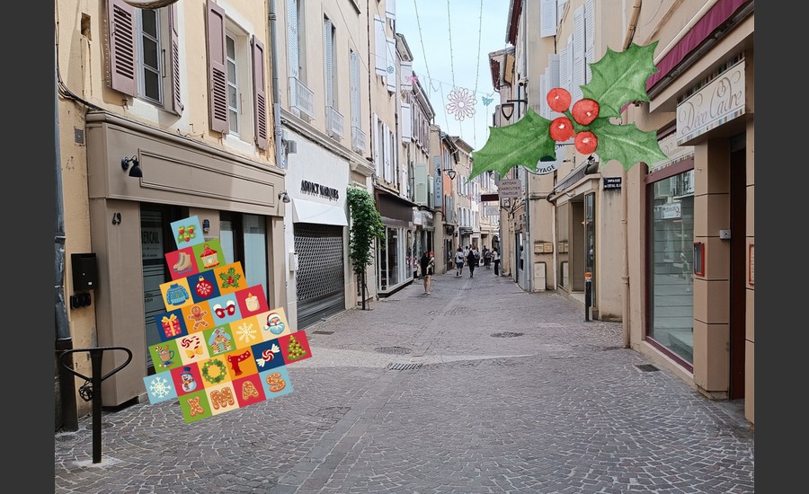 Calendrier de l'Avent chez les commerçants