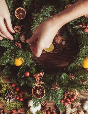 Atelier créatif : la couronne de Noël -