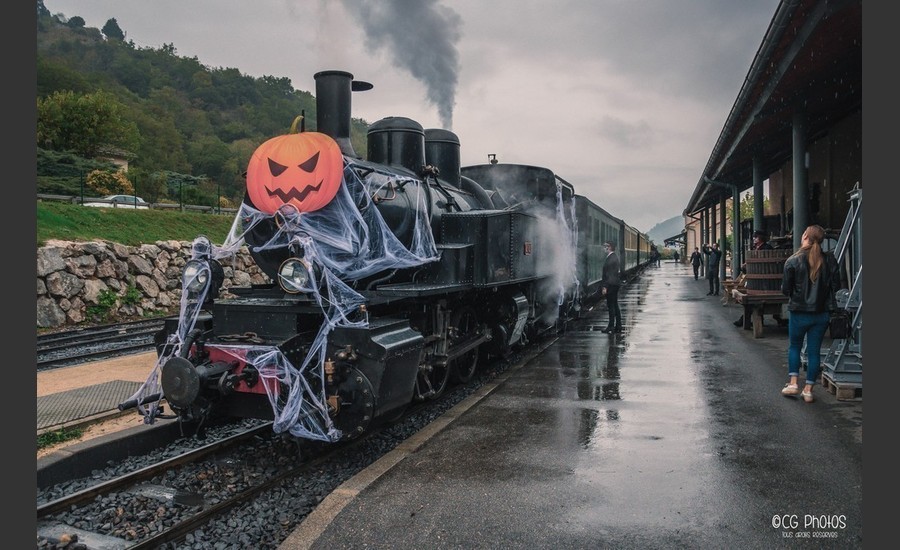 Train fantôme pour Halloween