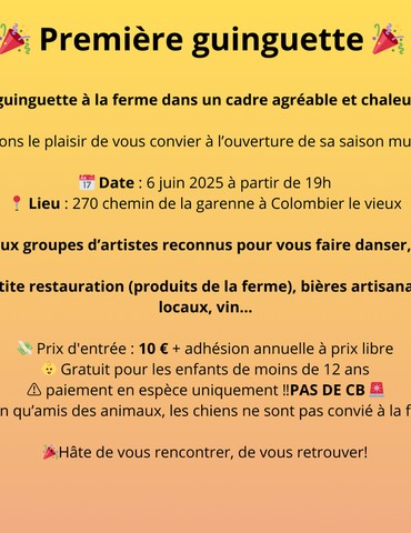 Guinguette à la ferme