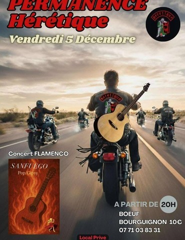 Soirée flamenco à la permanence Hérétique