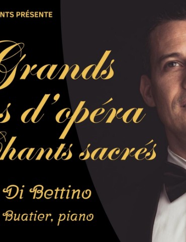 Concert solidaire "Grands Airs d'Opéra et Chants Sacrés" par le Ténor Di Bettino & Maxime Buatier à l'Eglise d'Erôme