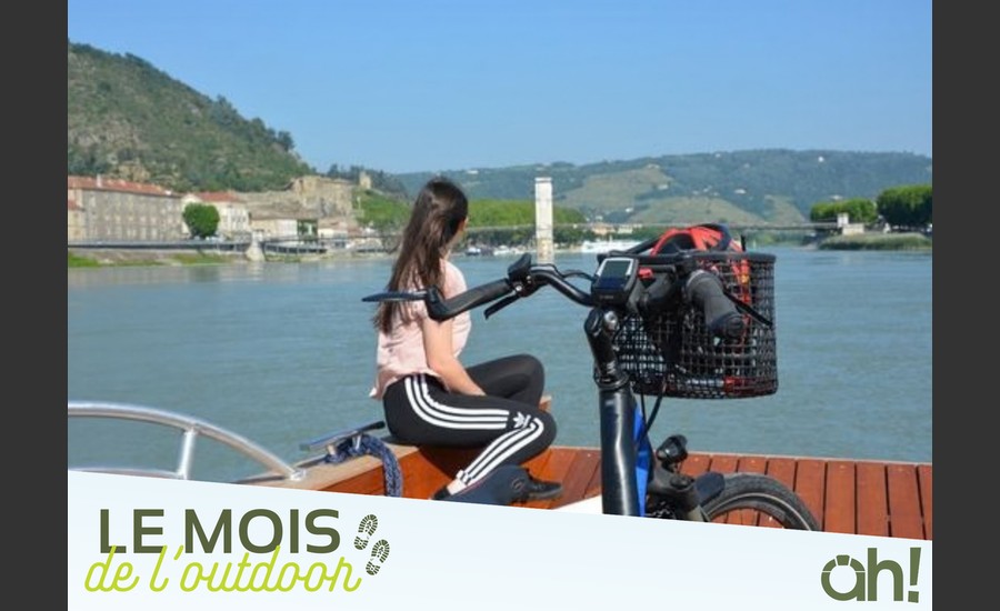 La boucle du Doux en bateau, Cyclo et Train Vapeur - La compagnie des canotiers_Tournon-sur-Rhône
